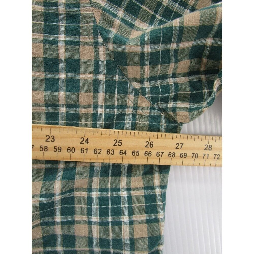 VINTAGE Abercrombie & Fitch Shirt Large Button Up Big Shirt Plaid 90s - Picture 5 of 10